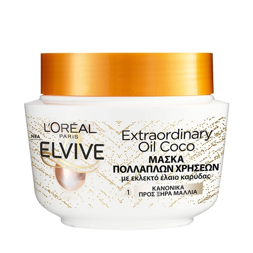 Product Elvive Extraordinary Oil Coconut Mask 300ml base image