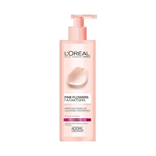 Product L'Oreal Fine Flowers Cleansing Milk for Dry/Sensitive Skin 400ml base image
