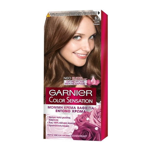 Product Garnier Color Sensation 6.0 Ξανθό Σκούρο 40ml base image