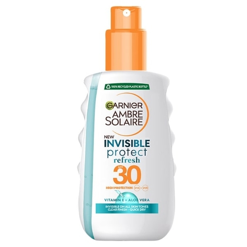 Product Garnier Ambre Solaire Clear Protect Sun Cream Spray SPF30 200ml base image