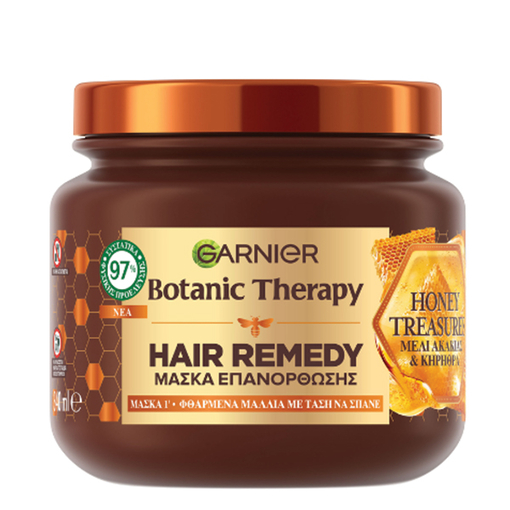Product Garnier Botanic Therapy Honey Treasures Μάσκα Επανόρθωσης Μαλλιών 340ml base image