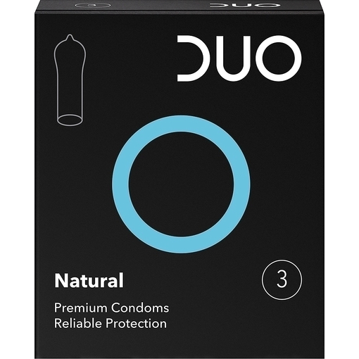 Product Duo Natural Προφυλακτικά Κανονικά με Λιπαντική Επίστρωση 3τεμ base image