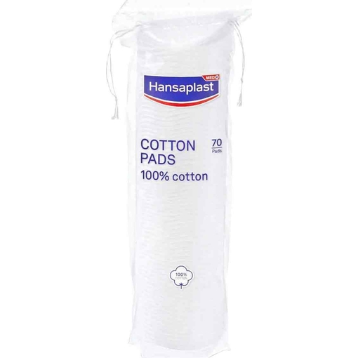 Product Hansaplast Cotton Pads Δίσκοι Ντεμακιγιάζ 100% Βαμβάκι 70τμχ base image