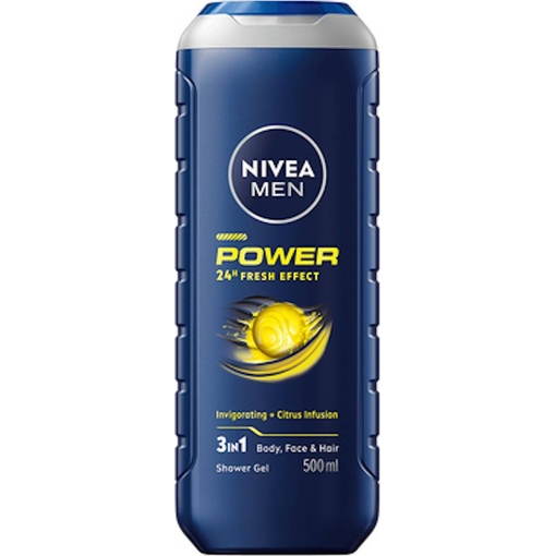 Product Nivea Men Power Fresh Shower Gel 500ml base image