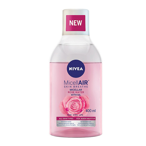 Product Nivea Micellair Ροδόνερο 2 Φάσεων Ντεμακιγιάζ Προσώπου 400ml base image