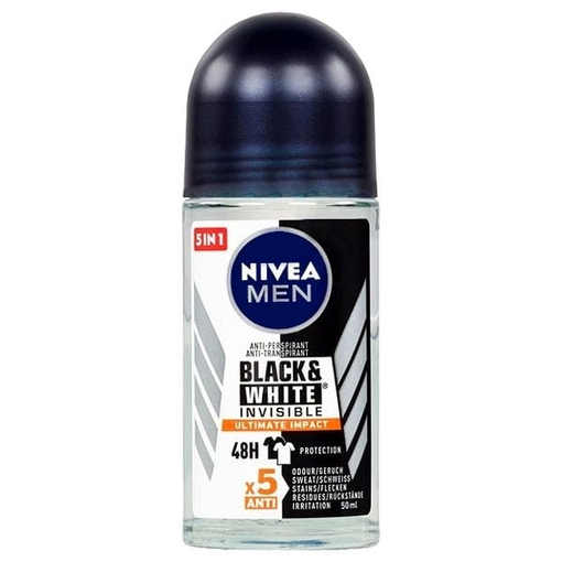 Product Nivea Deodorant Black & White Ultimate Impact Invisible Roll On 150ml base image