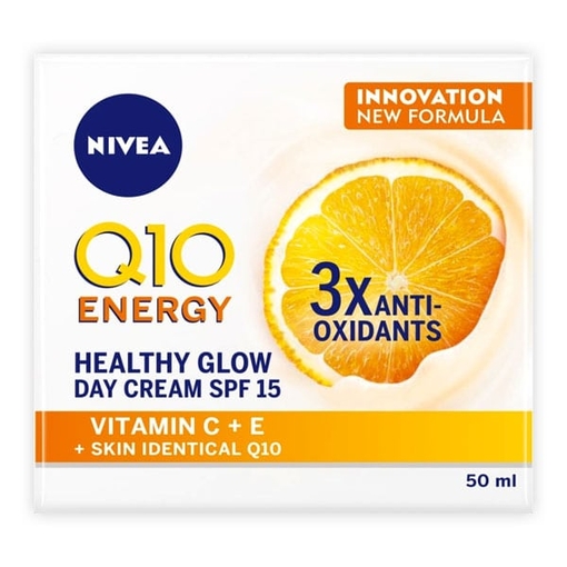 Product Nivea Q10 Energy Αντιρυτιδική Κρέμα Ημέρας SPF15+ 50ml base image