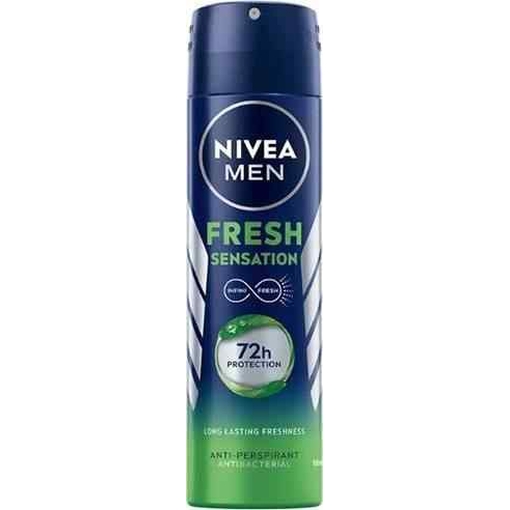 Product Nivea Fresh Sensation 72h Deodorant Spray Αποσμητικό Σπρέι 150ml base image