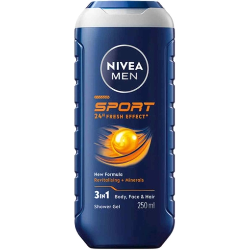 Product Nivea Men Sport Shower Gel Αφρόλουτρο Καθαρισμού 250ml base image