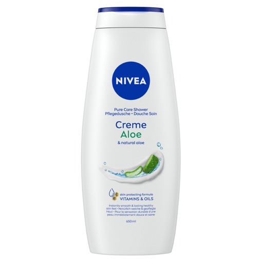 Product Nivea Creme Aloe Αφρόλουτρο Ενυδάτωσης με Aloe Vera για Κανονική Επιδερμίδα 650ml base image