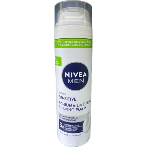 Product Nivea Men Sensitive Αφρός Ξυρίσματος 200ml base image