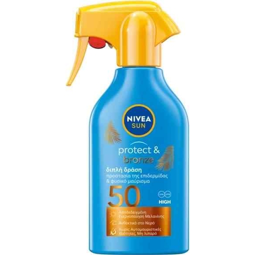 Product Nivea Sun Protect & Bronze Trigger Spray Αντηλιακό Σπρέι Μαυρίσματος SPF50 250ml base image