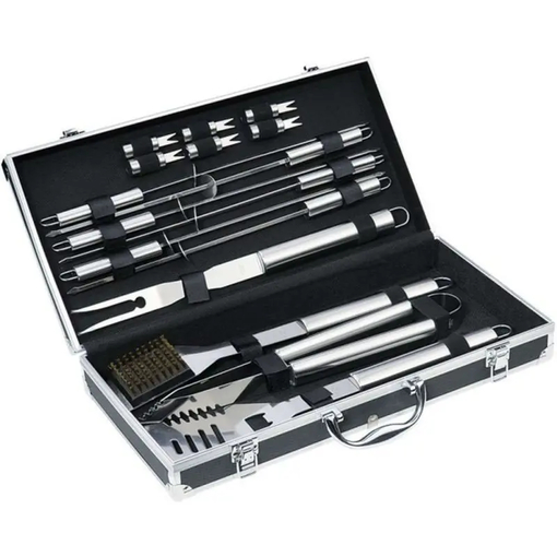 Product Kuchenprofi Set of 12 BBQ utensils in a Arizona Suitcase 1069682816 Inox base image