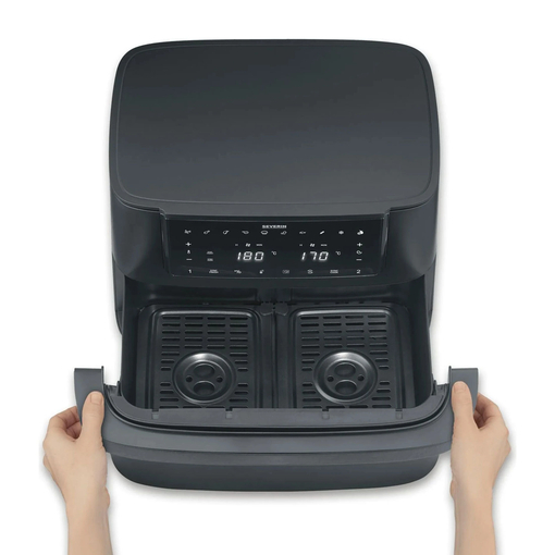 Product Severin Φριτέζα Αέρος FR 2490 Dual 2600W 9Lt Μαύρη base image