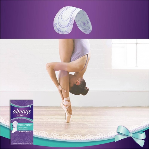 Product Always Dailies Fresh & Protect Normal Pads - 60pcs base image