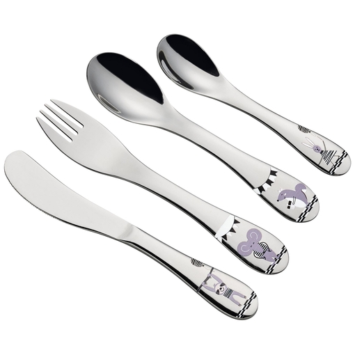 Product Cilio 4 Piece Stainless Steel Cutlery with Colorful Printed Pattern Party - Party base image