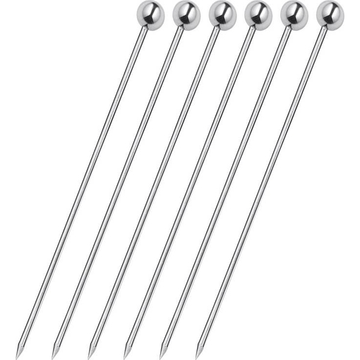 Product Cilio Stainless Steel Cocktail Sticks Set 6Pcs 10.5 cm Silver base image