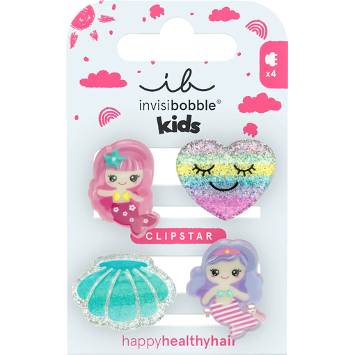 Product Invisibobble Clipstar Kids Mermaid Dreams Παιδικά Κλιπ Μαλλιών Σετ 4τμχ base image
