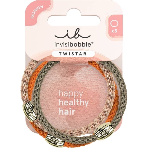 Product Invisibobble Twistar Orange Affaire Hair Ties 3 pcs base image