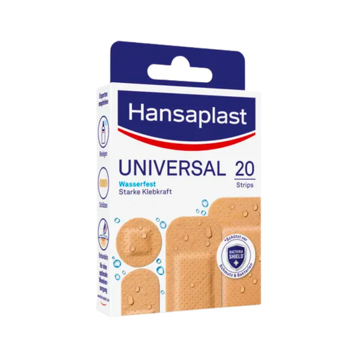 Product Hansaplast Αδιάβροχοι Επίδεσμοι - 20 Λωρίδες Διάφορα Μεγέθη base image