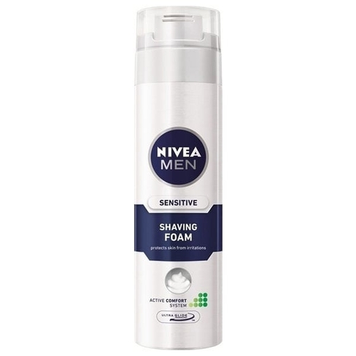 Product Nivea Men Sensitive Shaving Foam Sensitive Skin 0% Alcohol, 250ml base image