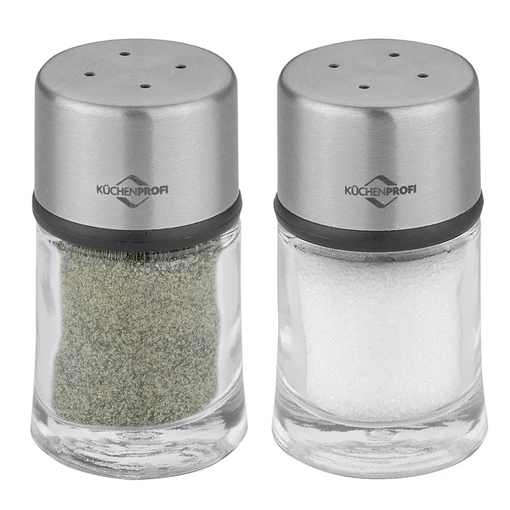 Product Kuchenprofi Salt and pepper shaker glass with stainless steel lid 10ml base image