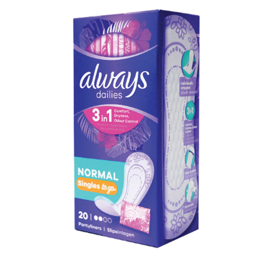 Product Always Dailies Normal Individually Wrapped 20τμχ base image