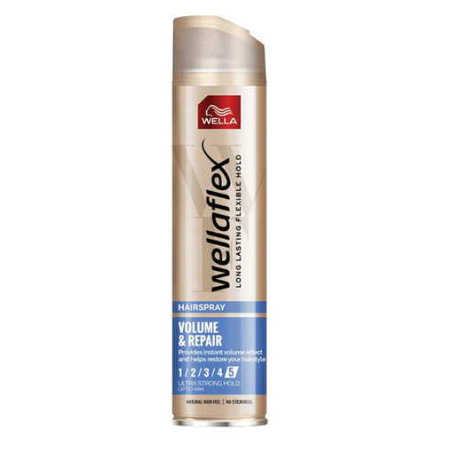 Product Wella Wellaflex Volume & Repair Ultra Strong Hold Hairspray 250ml base image
