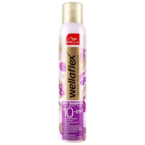 Product Wellaflex Dry Shampoo 10in1 Wild Berry Touch 180ml base image