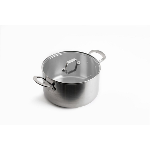 Product Mauviel 28cm Non-Stick Classic Stainless Steel and Aluminum 3-PLY Pot 28cm 5.7L base image