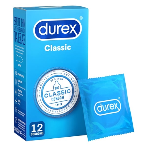 Product Durex Classic Προφυλακτικά 12τμχ base image