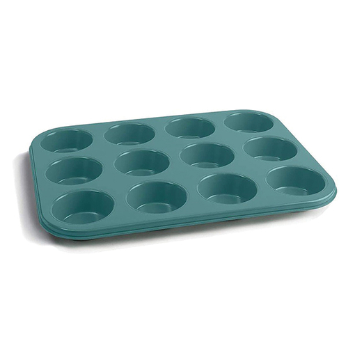 Product Jamie Oliver Φόρμα Αντικολλητική Πράσινη 35x27x3cm για 12 Muffins base image