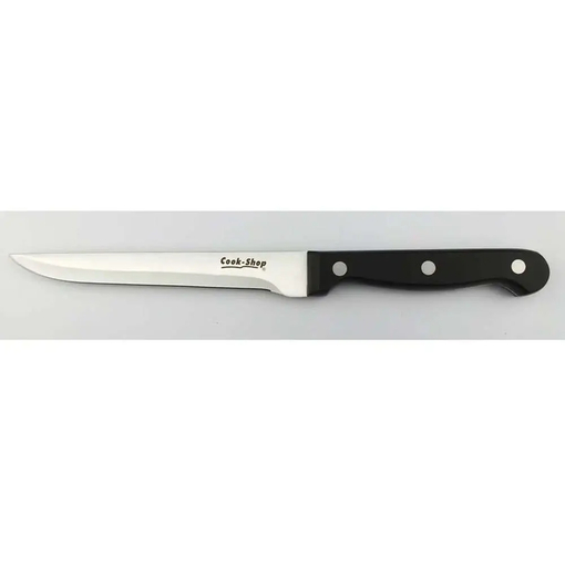 Product Sinoway Unboning Knife with Black Handle and Stainless Steel Blade 15cm base image