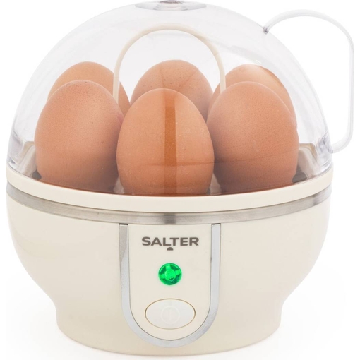Product Salter Retro Electric Egg Cooker Αυγοβραστήρας 7 Θέσεων 450w - Cream base image