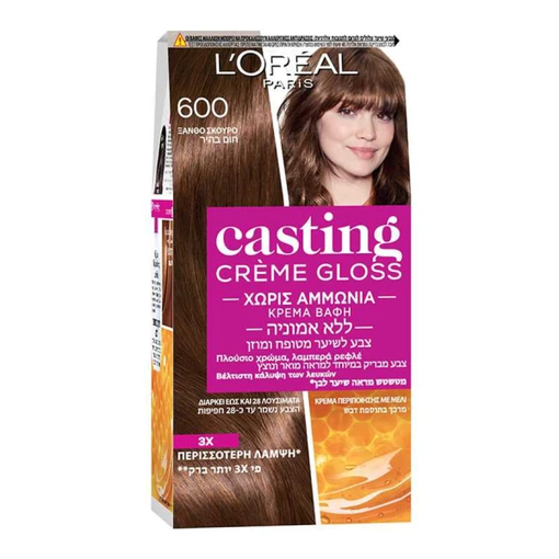 Product L'Oreal Paris Casting Creme Gloss 48ml | Απόχρωση 600 Dark Blonde base image