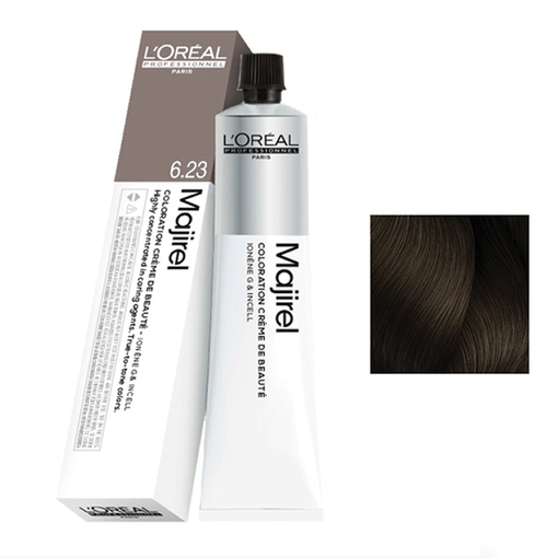 Product L'Oreal Professionnel Majirel 50ml - 6.23 Ξανθό Σκούρο Ιριζέ Ντορέ base image