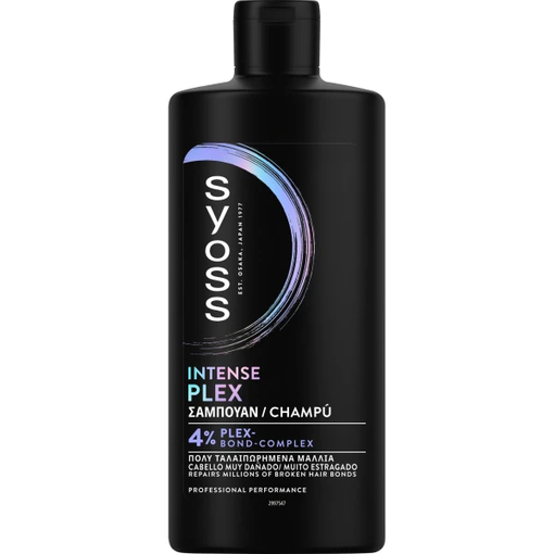 Product Syoss Intense Plex Σαμπουάν Επανόρθωσης για Βαμμένα και Ταλεπωρημένα Μαλλιά 440ml base image