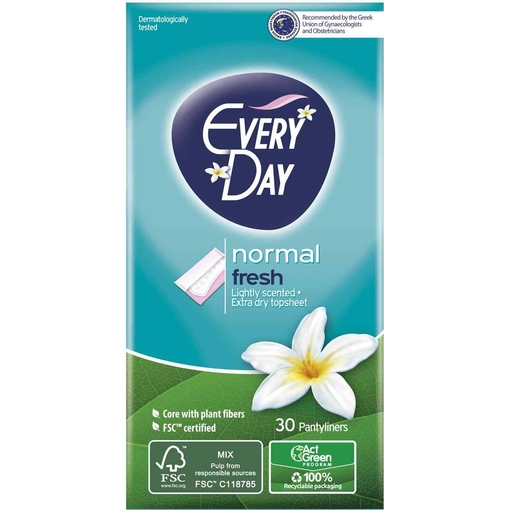 Product Every Day Fresh Normal Σερβιετάκια Ημερήσια 30τμχ base image