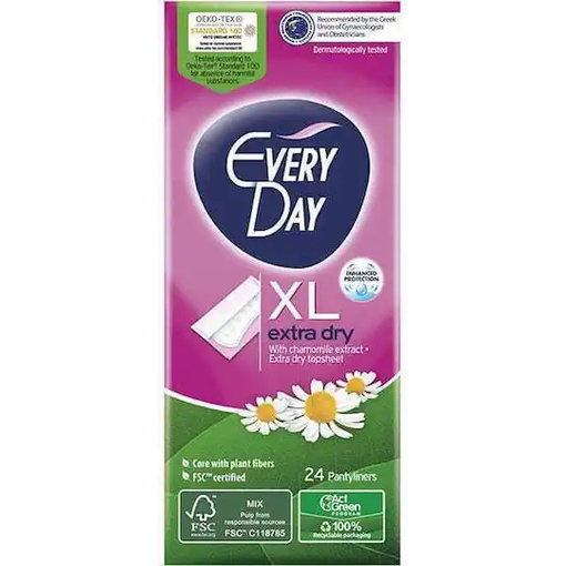 Product Every Day Regular Extra Long Pads 24 pcs base image