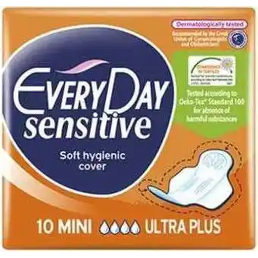 Product Everyday Sensitive Ultra Plus Mini Sanitary Pads 10 pcs base image