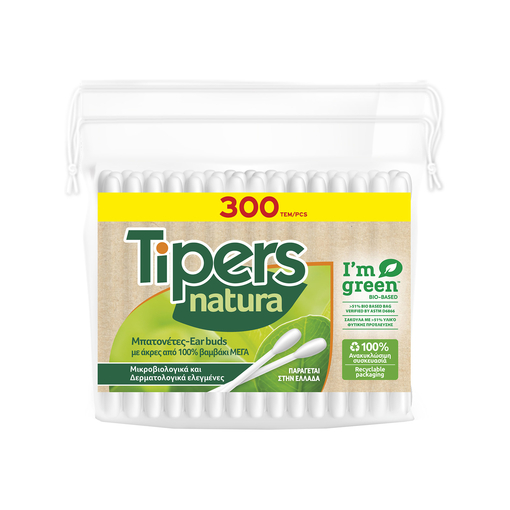 Product Tipers Natura Οικολογικές Μπατονέτες 300 τεμ base image