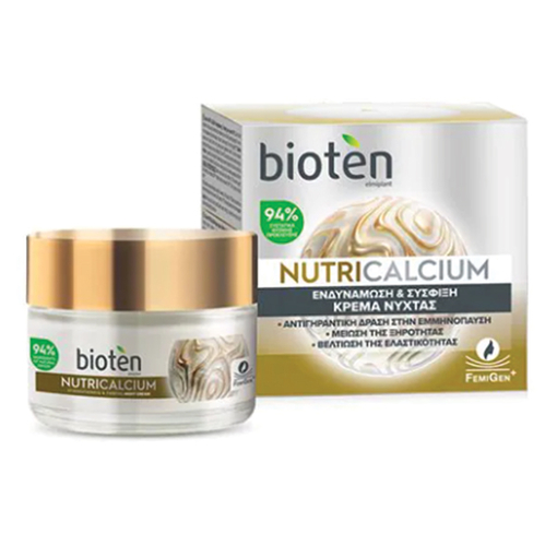 Product Bioten Nutricalcium Κρέμα Nύχτας Ενδυνάμωσης & Αναπλήρωσης Ελαστικότητας 50ml base image