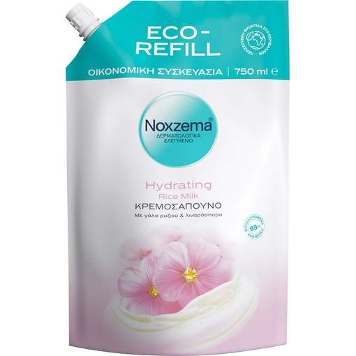 Product Ενυδατικό Ρυζόγαλο Noxzema Υγρό Κρεμοσάπουνο 750ml base image