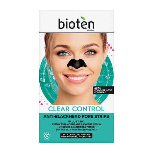 Product Bioten Pore Strips Clear Control Ταινίες Καθαρισμού Εφαρμογής 1Σετ base image