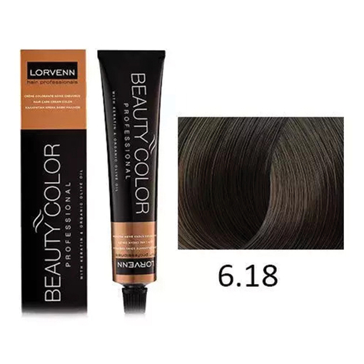 Product Lorvenn Beauty Color 70ml | Απόχρωση 6.18 Ξανθό Σκούρο Σαντρέ Περλέ base image