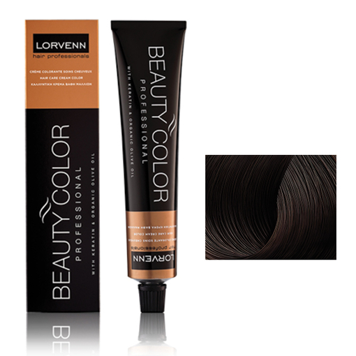 Product Lorvenn Beauty Color 70ml | Απόχρωση 4.07 Φυσικό Καστανό Καφέ base image