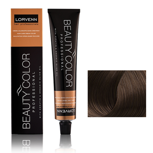 Product Lorvenn Beauty Color 70ml - No 6.07 Σκούρο Ξανθό Καφέ base image