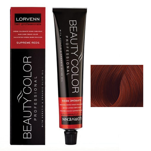 Product Lorvenn Beauty Color Supreme Reds 70ml | Απόχρωση 7.65 Ξανθό Κόκκινο Ακαζού base image