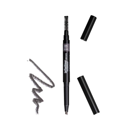 Product Mon Reve Infiniliner Gel Waterproof Brow Pencil 0.3ml -05 Grey Brown base image