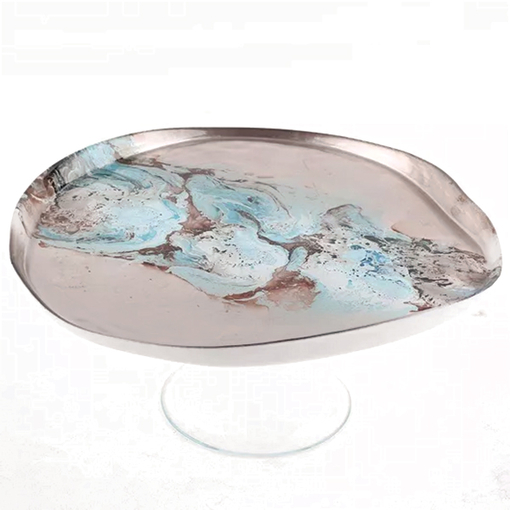 Product Volkano Πιατο Με Ποδι 28cm Γυαλινο base image